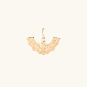 Catbird • Vito’s Gems Evening Wanderer Bat Solid 14k Gold Charm Pendant RARE